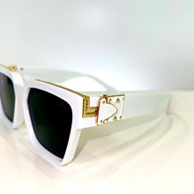 Majesty Glasses - gold plated - White