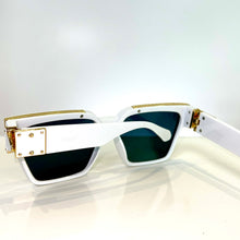 Majesty Glasses - gold plated - White