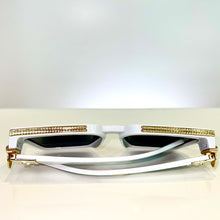 Majesty Glasses - gold plated - White