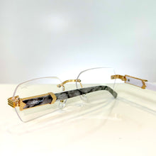 Marblecut Glasses - gold plated -  Transparant Shade
