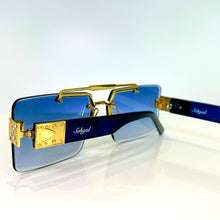 Project X Glasses - gold plated - Blue Shade
