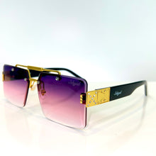 Project X Glasses - gold plated - Purple/Pink Shade