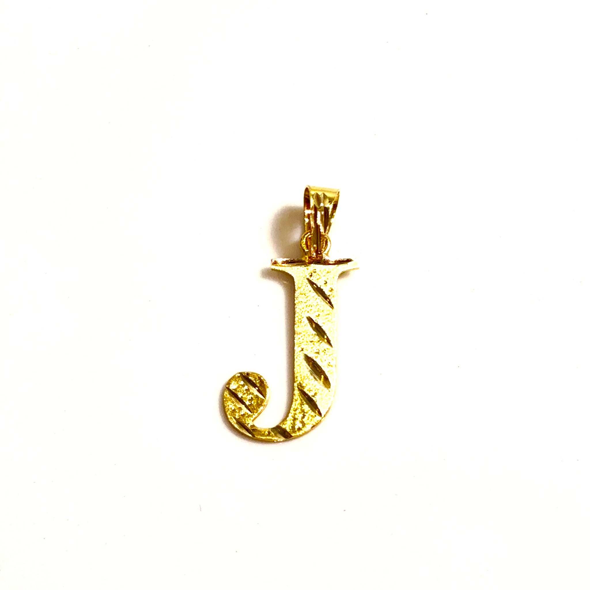 J Pendant - 14 Carat gold