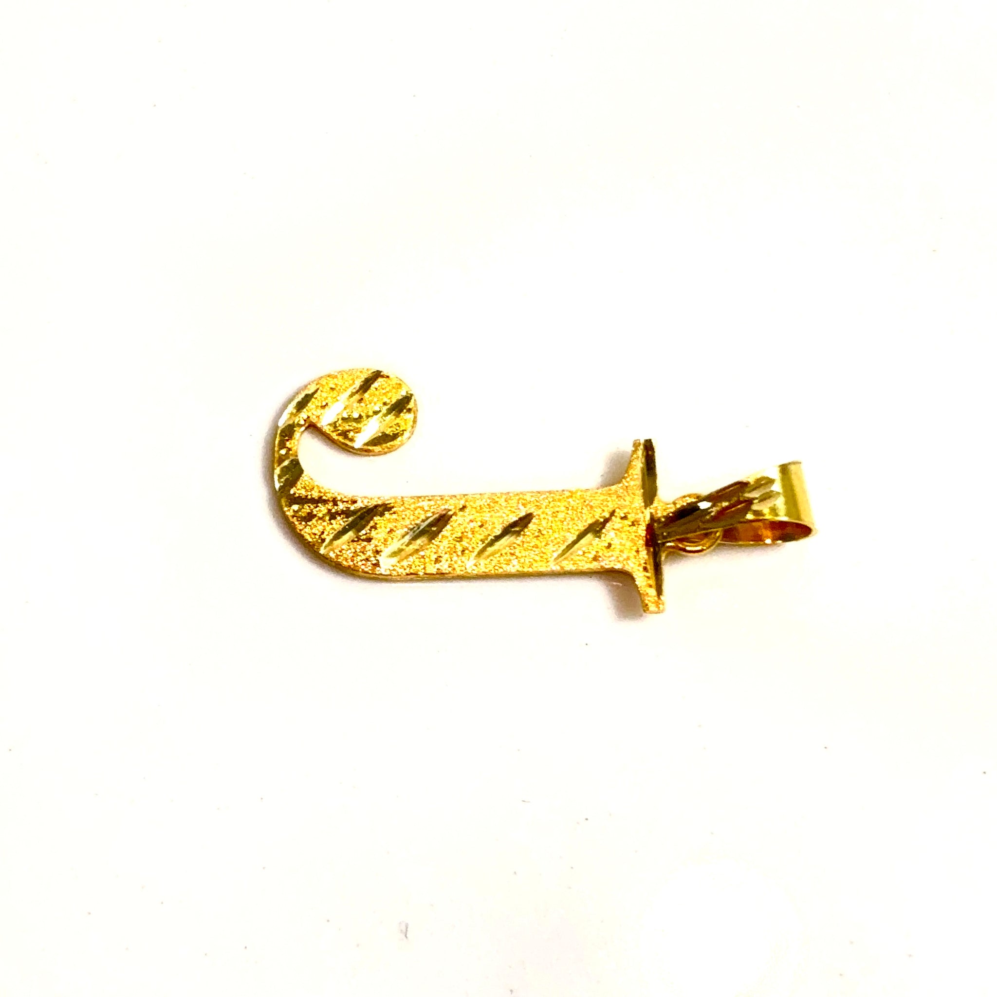 J Pendant - 14 Carat gold