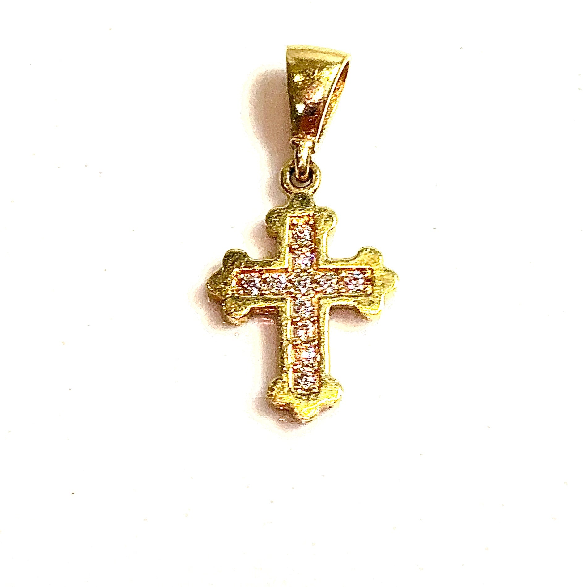 Small Cross Pendant - 14 carat gold