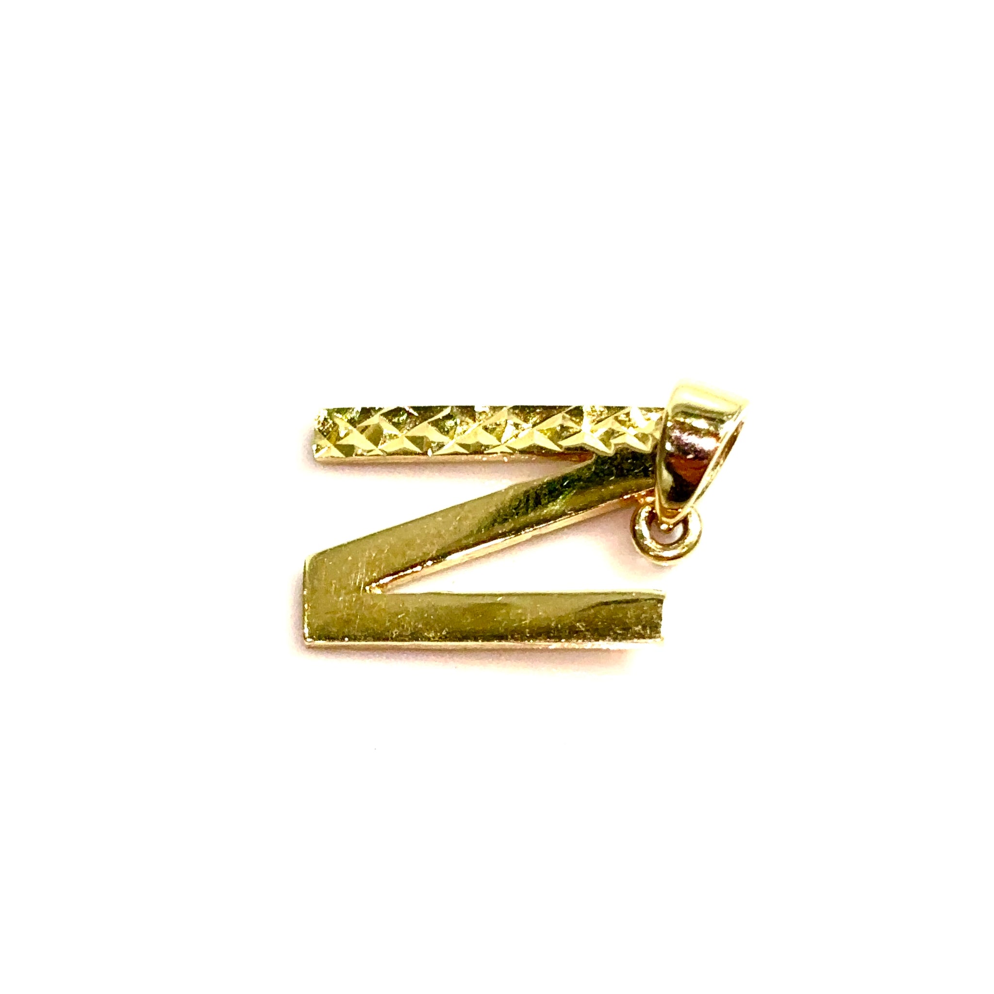 N Pendant - 14 carat gold