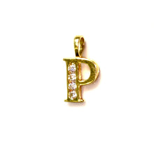 P Pendant - 14 carat gold