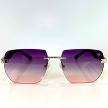 Dubai Glasses - gold plated - Purple / Pink Shade