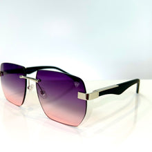 Dubai Glasses - gold plated - Purple / Pink Shade