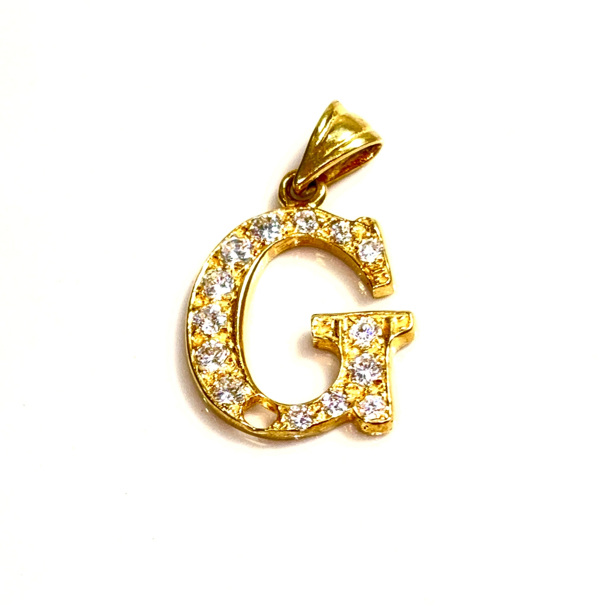 XL G Pendant - 14 carat gold
