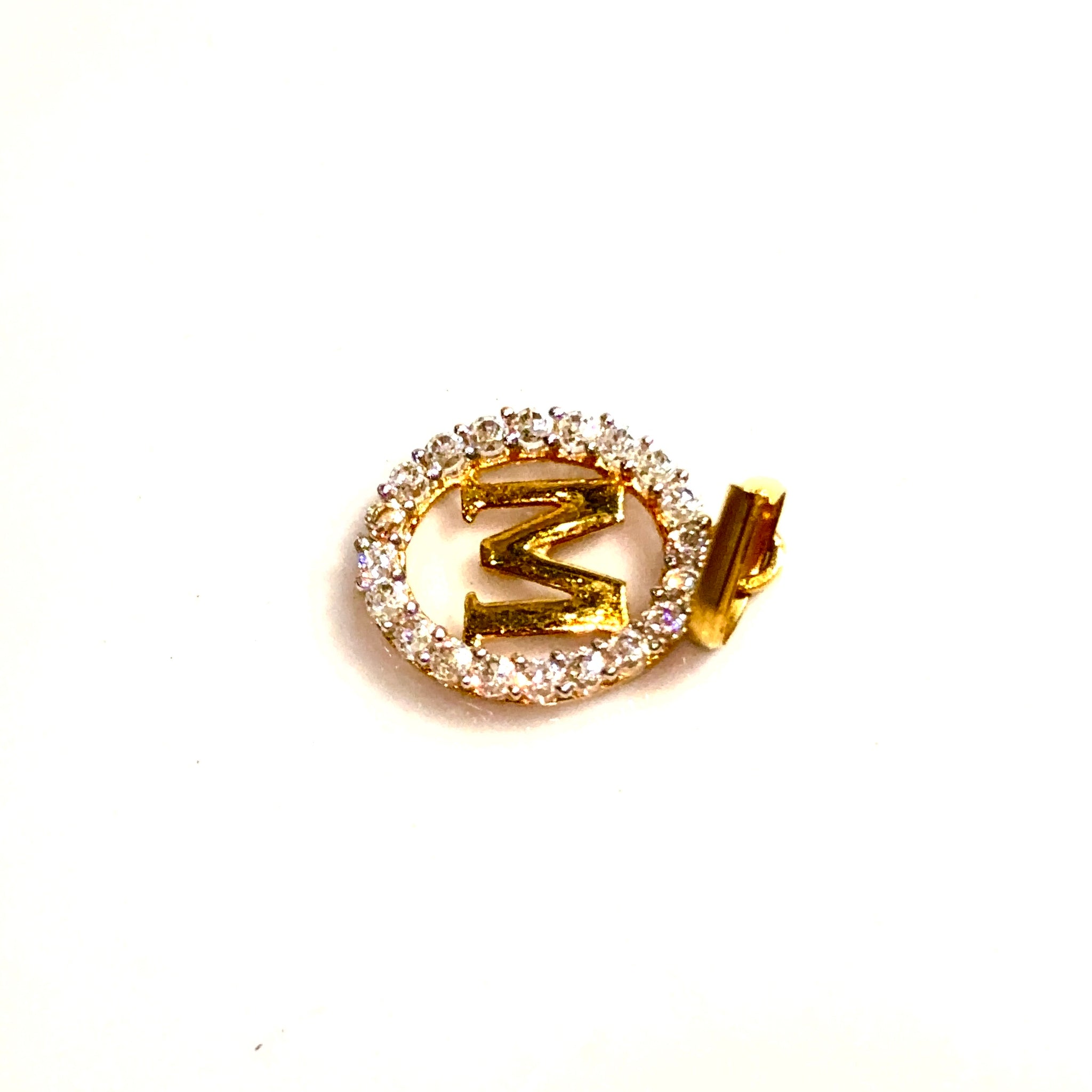 M Pendant - 18 carat gold
