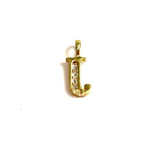 J Pendant - 14 carat gold