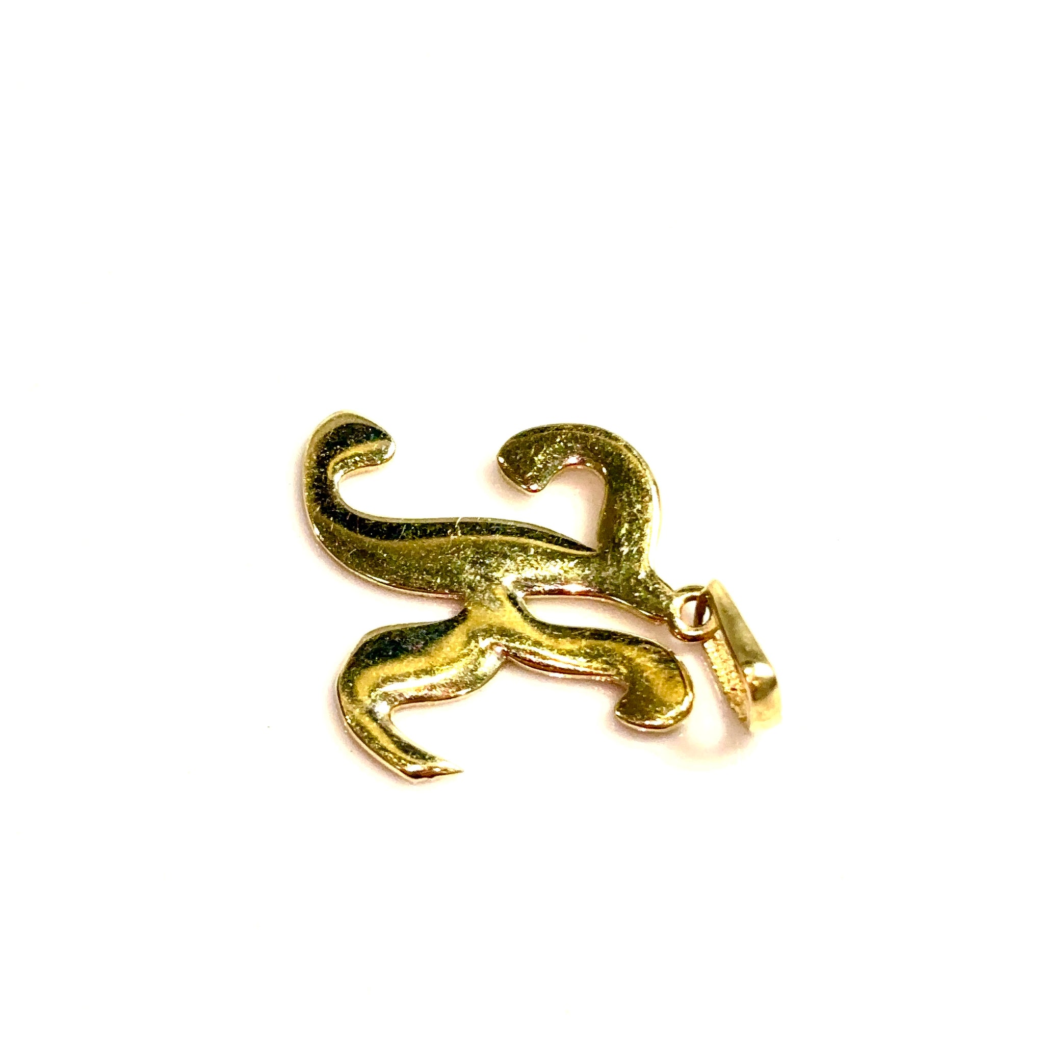 K Pendant - 14 carat gold
