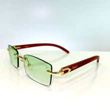 Guerrero Glasses - gold plated -  Green Shade