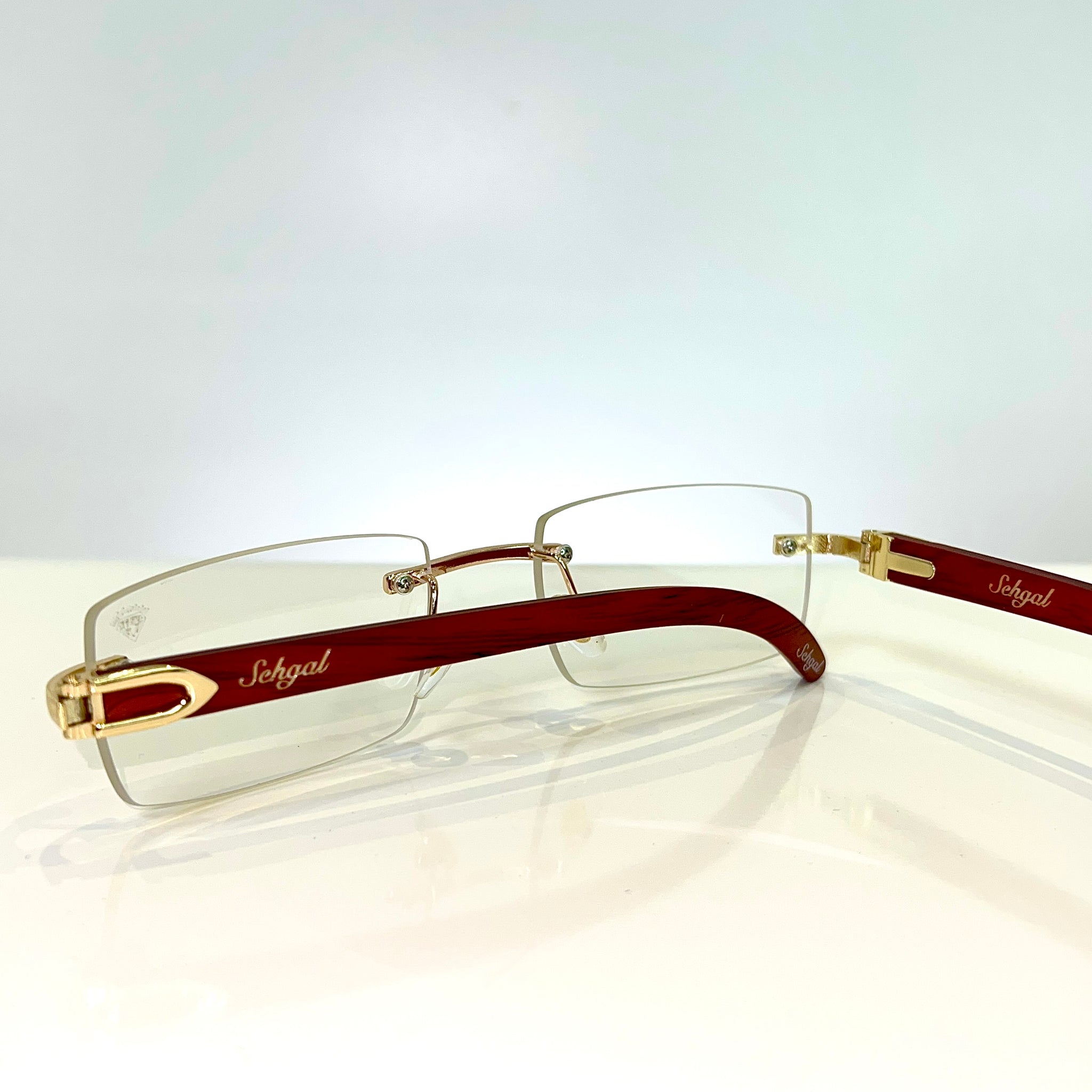 Guerrero Glasses - 14 carat gold plated -  Transparent Shade