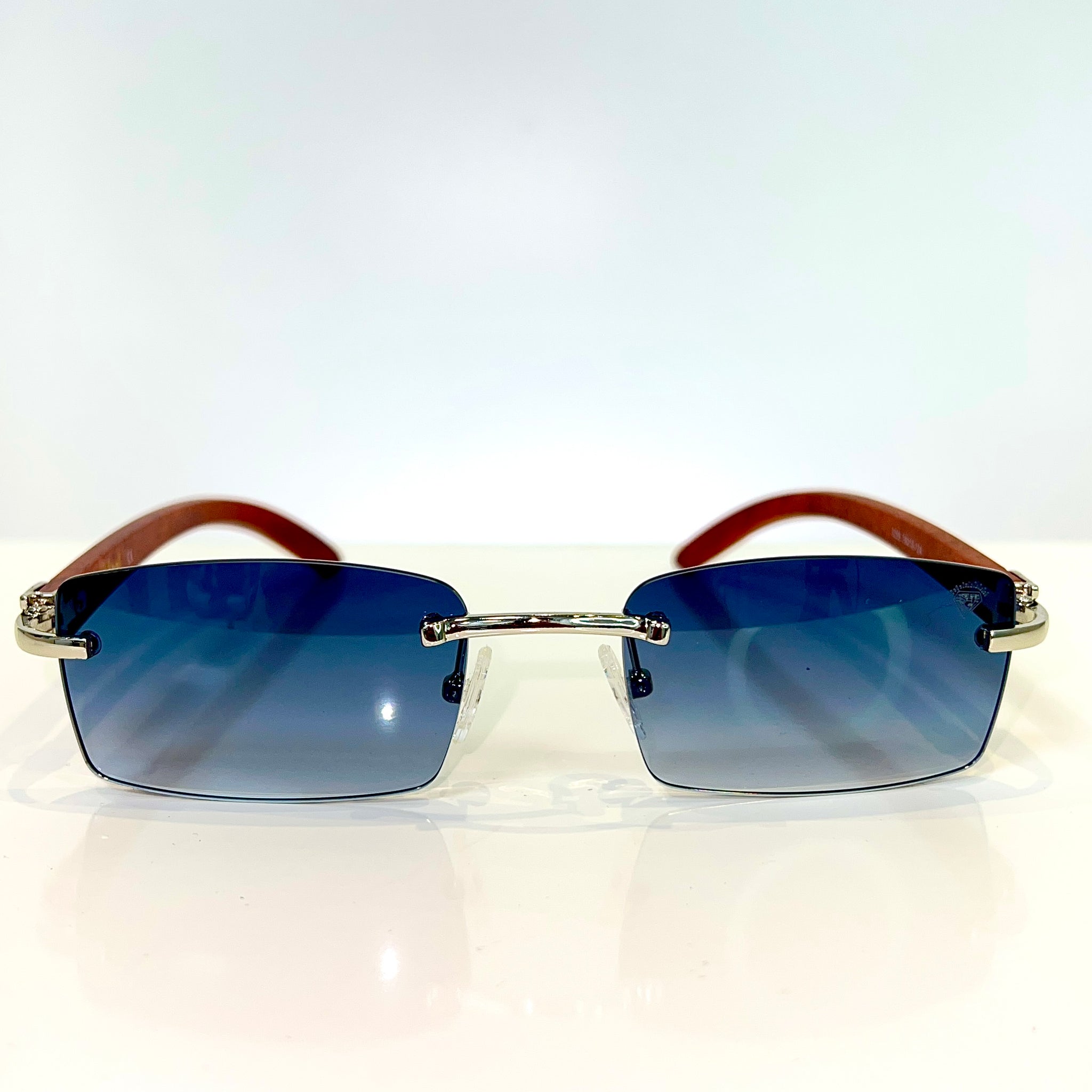 Guerrero Glasses - 14 carat gold plated - Blue Shade