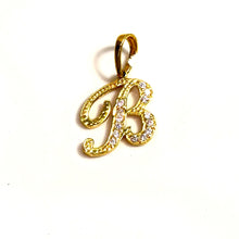 B Pendant - 14 carat gold