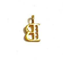 B Pendant - 14 carat gold
