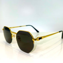 Los Angeles Glasses - gold plated -  Black Shade