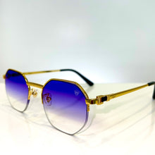 Los Angeles Glasses - Gold plated -  Purple Shade