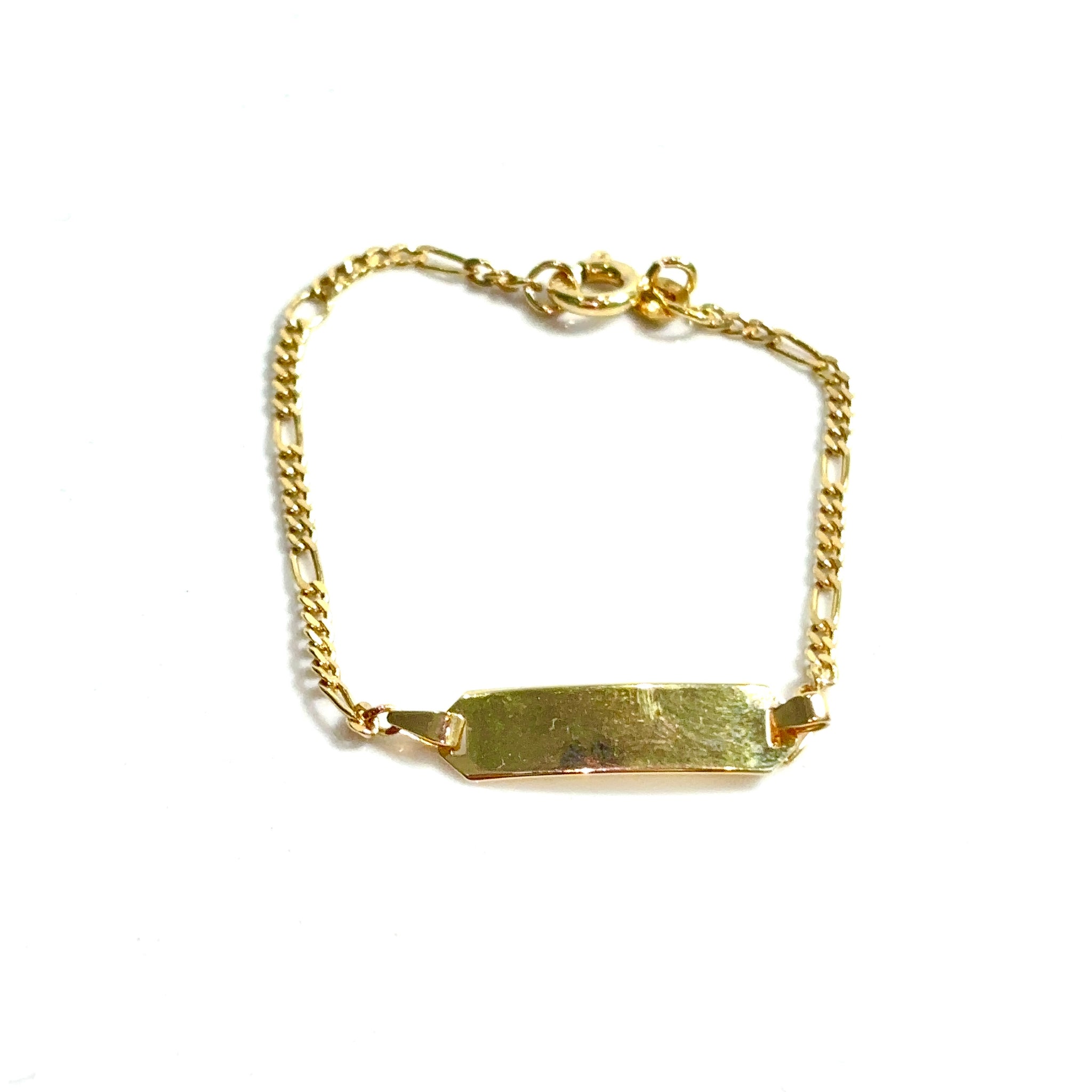 Figaro Bracelet - 14cm/5.2mm - 14 carat gold