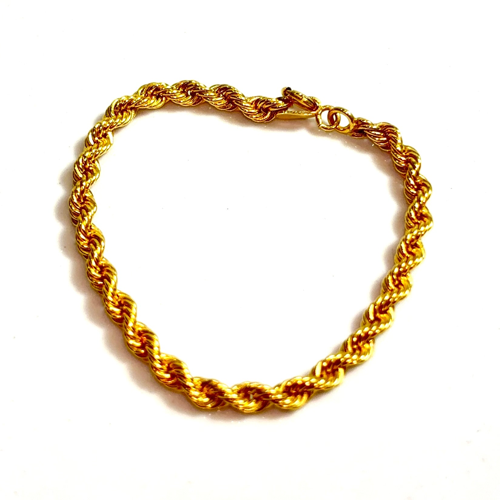Rope Bracelet - 15cm/6.4mm - 14 carat gold