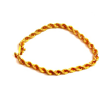 Rope Bracelet - 15cm/6.4mm - 14 carat gold