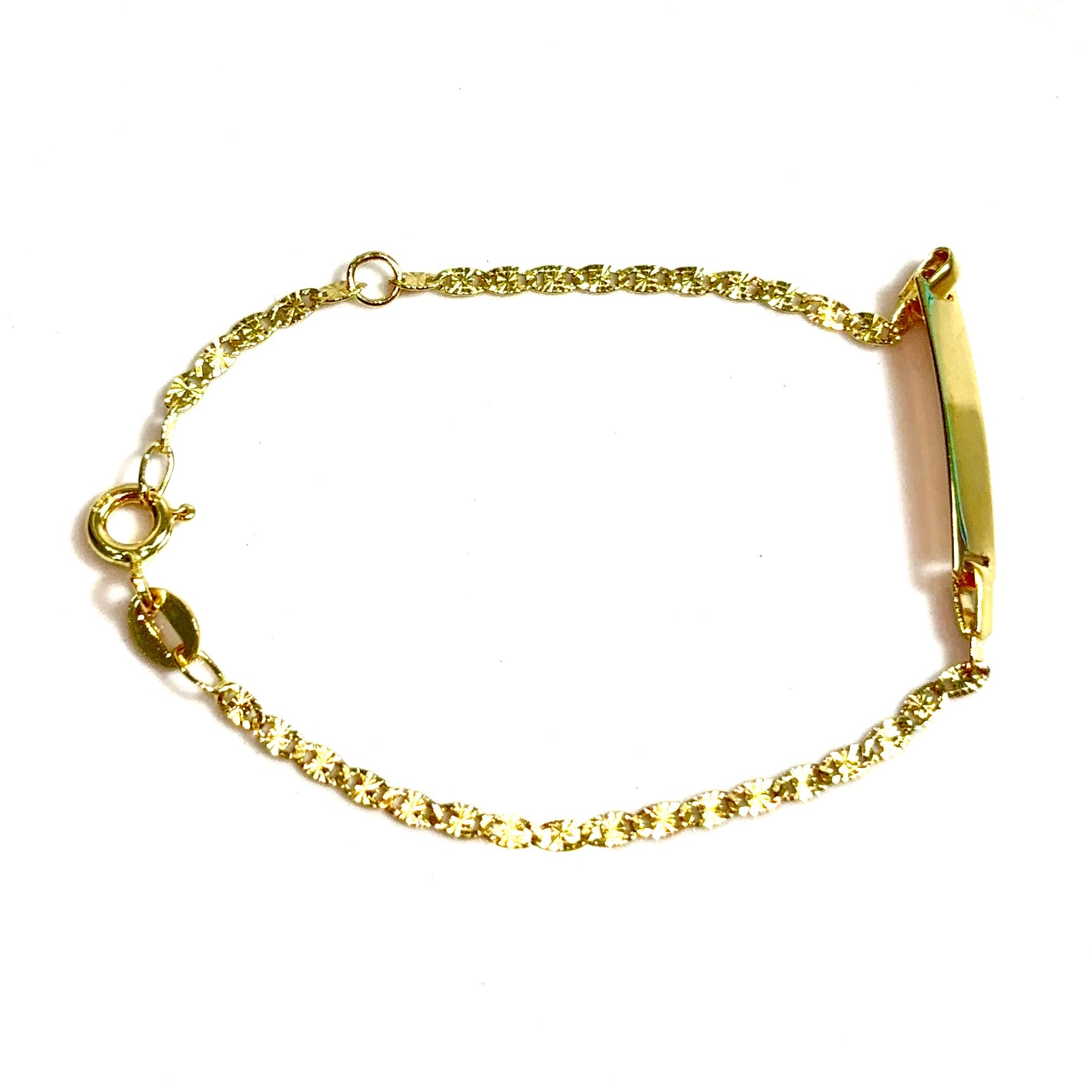 Glimmering Bracelet - 14cm/3.9mm - 14 carat gold
