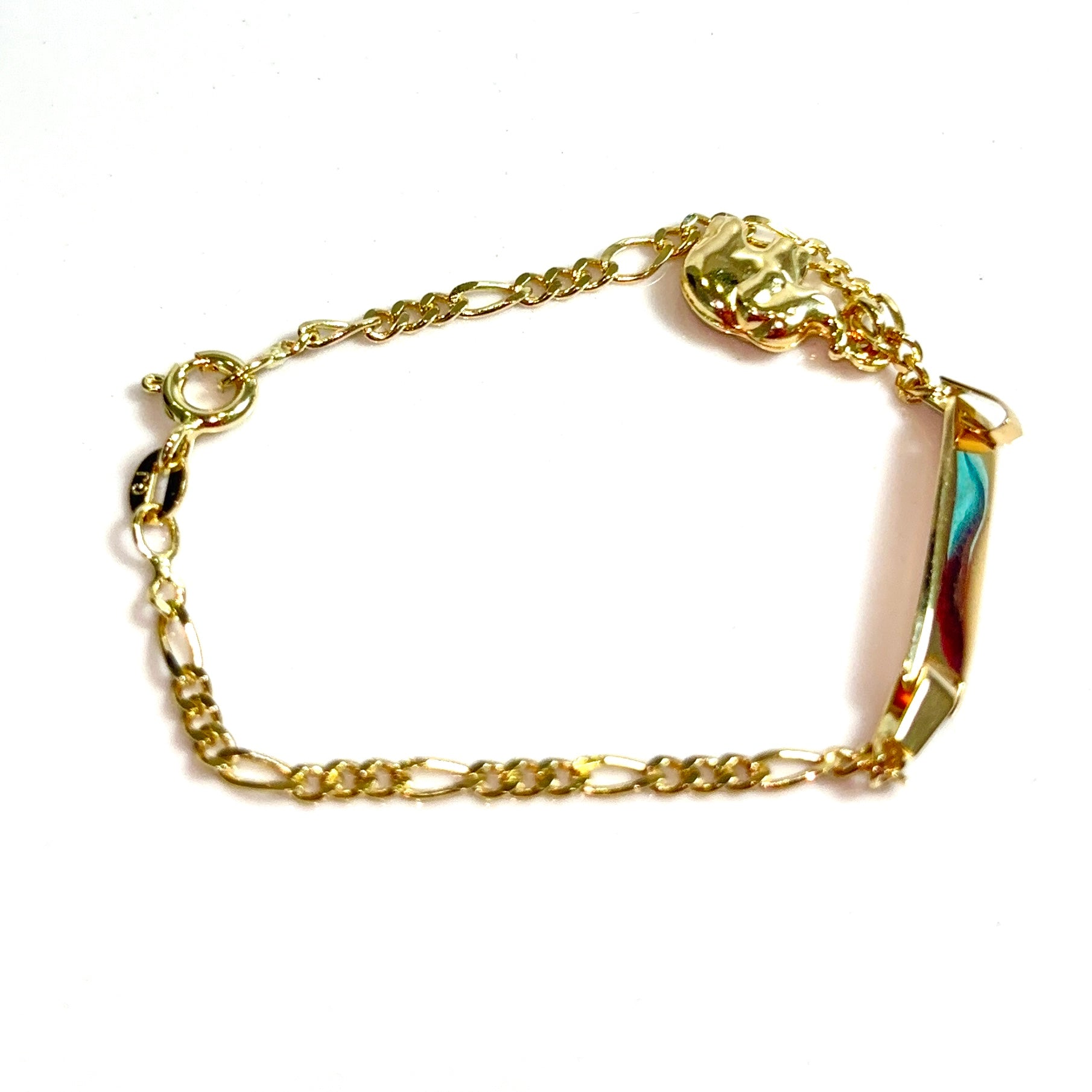 Figaro Bracelet - 14cm/4.8mm - 14 carat gold
