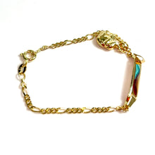 Figaro Bracelet - 14cm/4.8mm - 14 carat gold