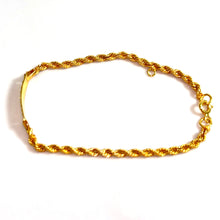 Rope Bracelet - 16,5cm/6.3mm - 14 carat gold