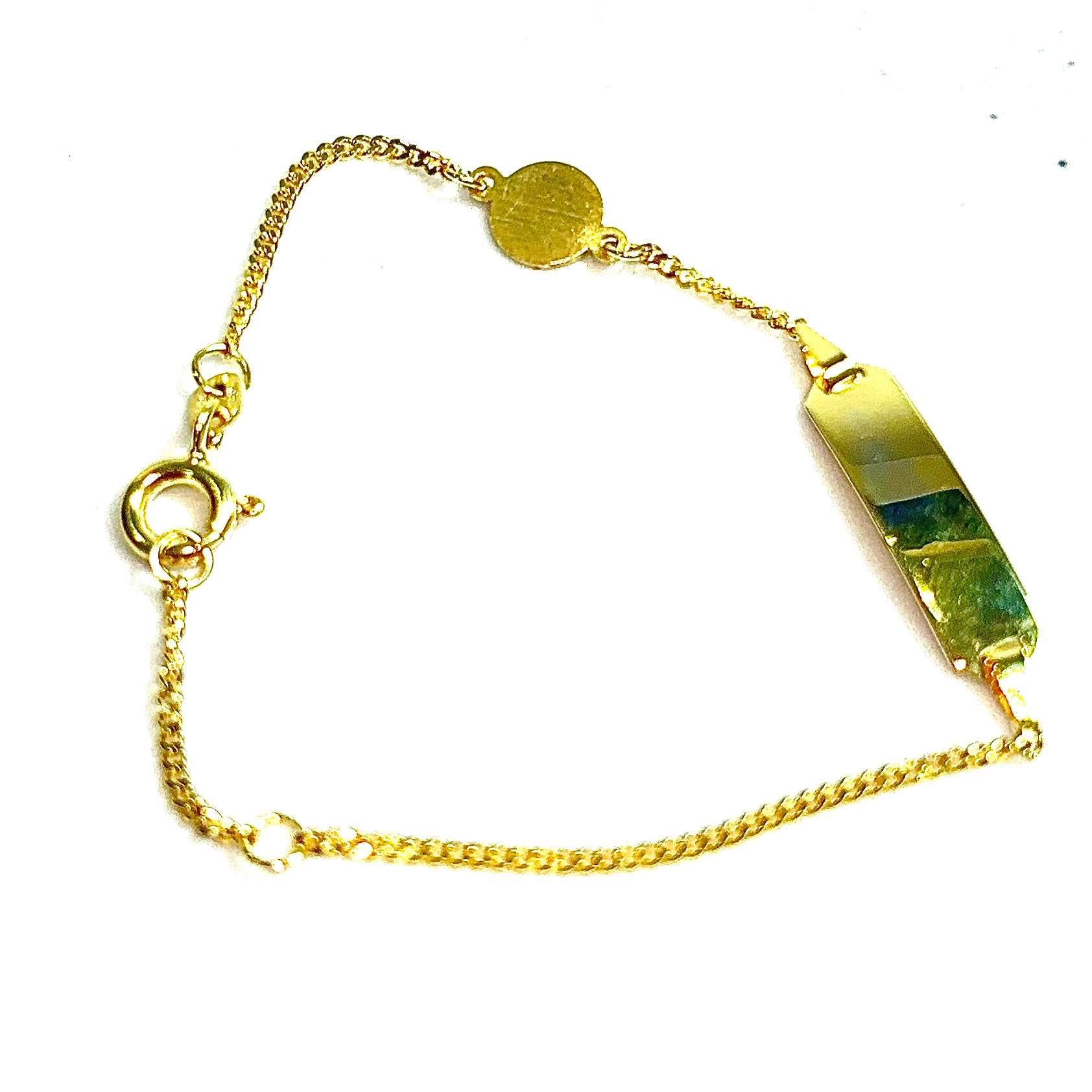 Cuban Link Bracelet - 14cm/5,2mm  - 14 carat gold