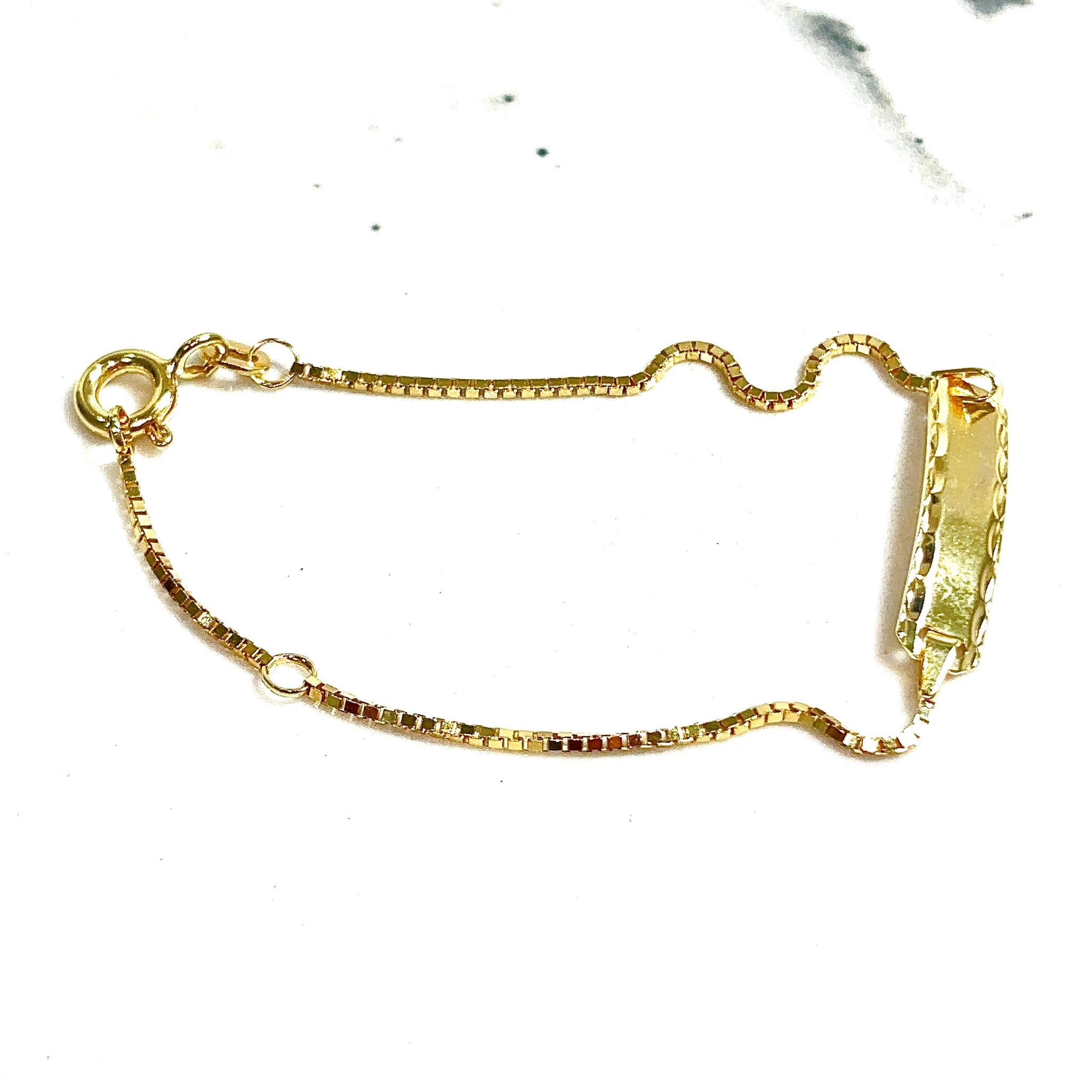 Box Bracelet - 14cm/5mm - 14 carat gold