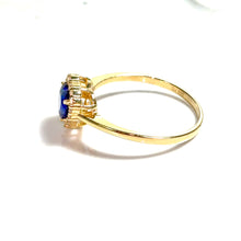 Blue Heart Ring - 14 carat gold