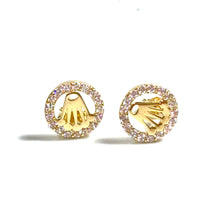 Crown Earrings - 14 carat gold