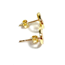 Crown Earrings - 14 carat gold