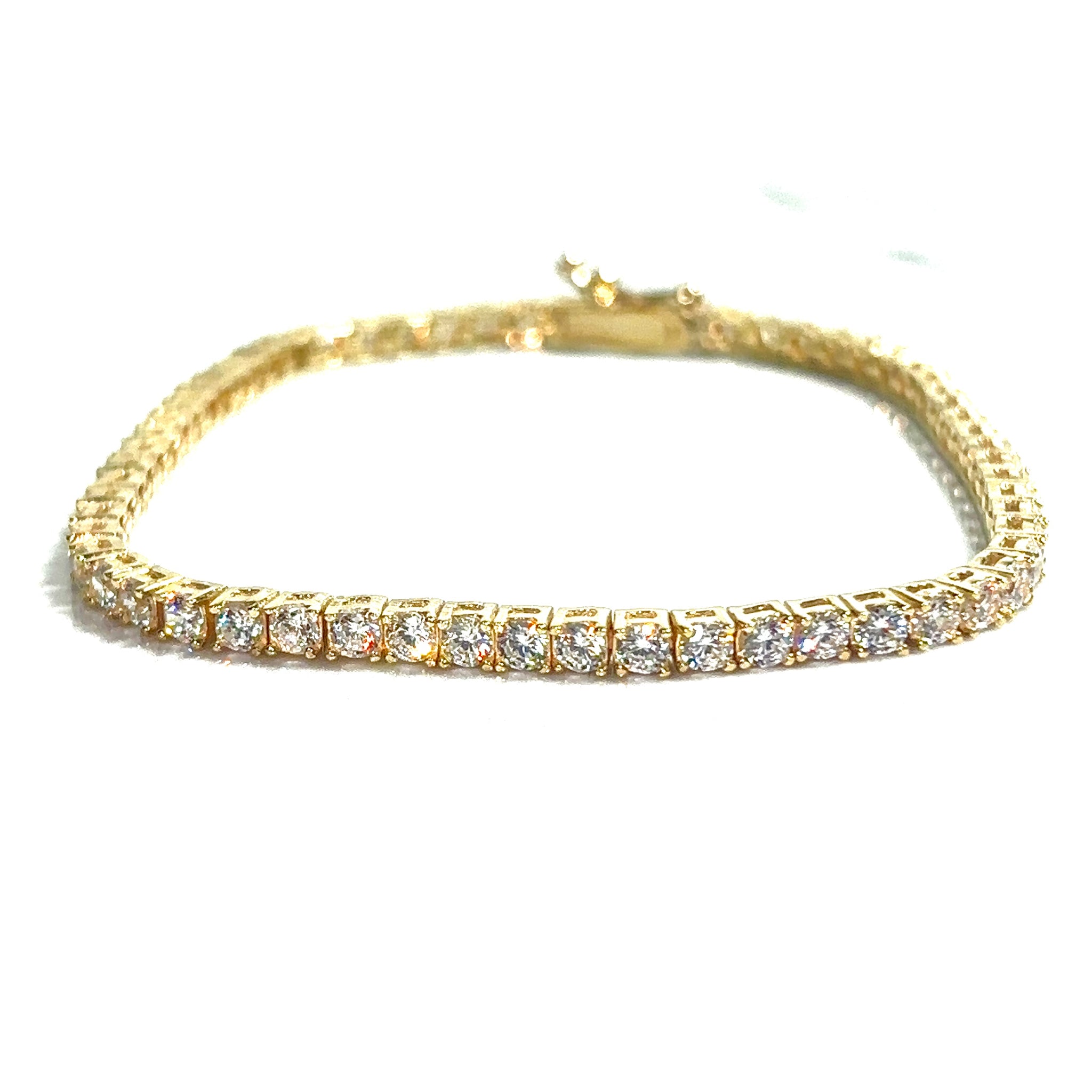 Sparkling Bracelet - 18cm/2,4mm - 14 carat gold