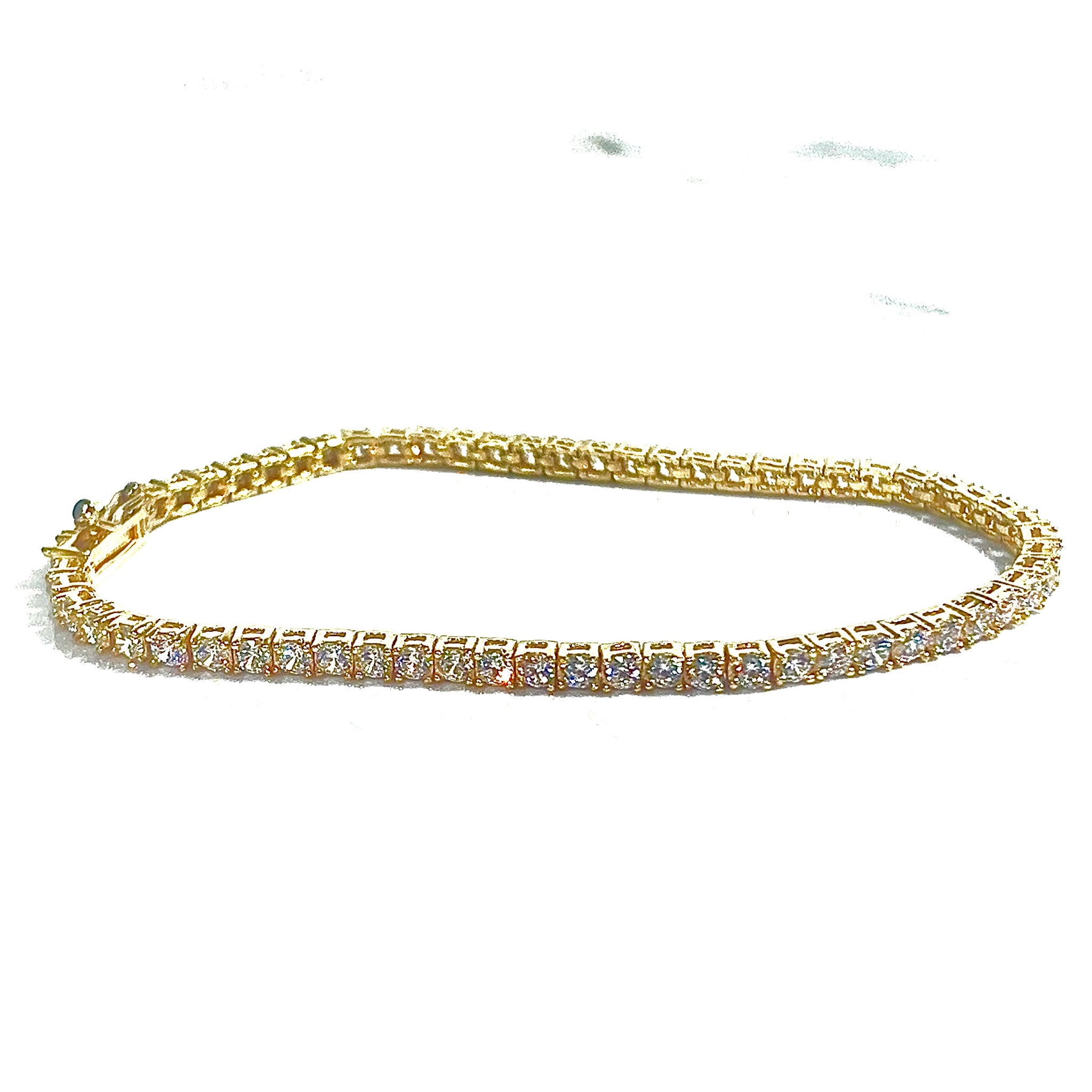 Sparkling Bracelet - 18cm/2,4mm - 14 carat gold