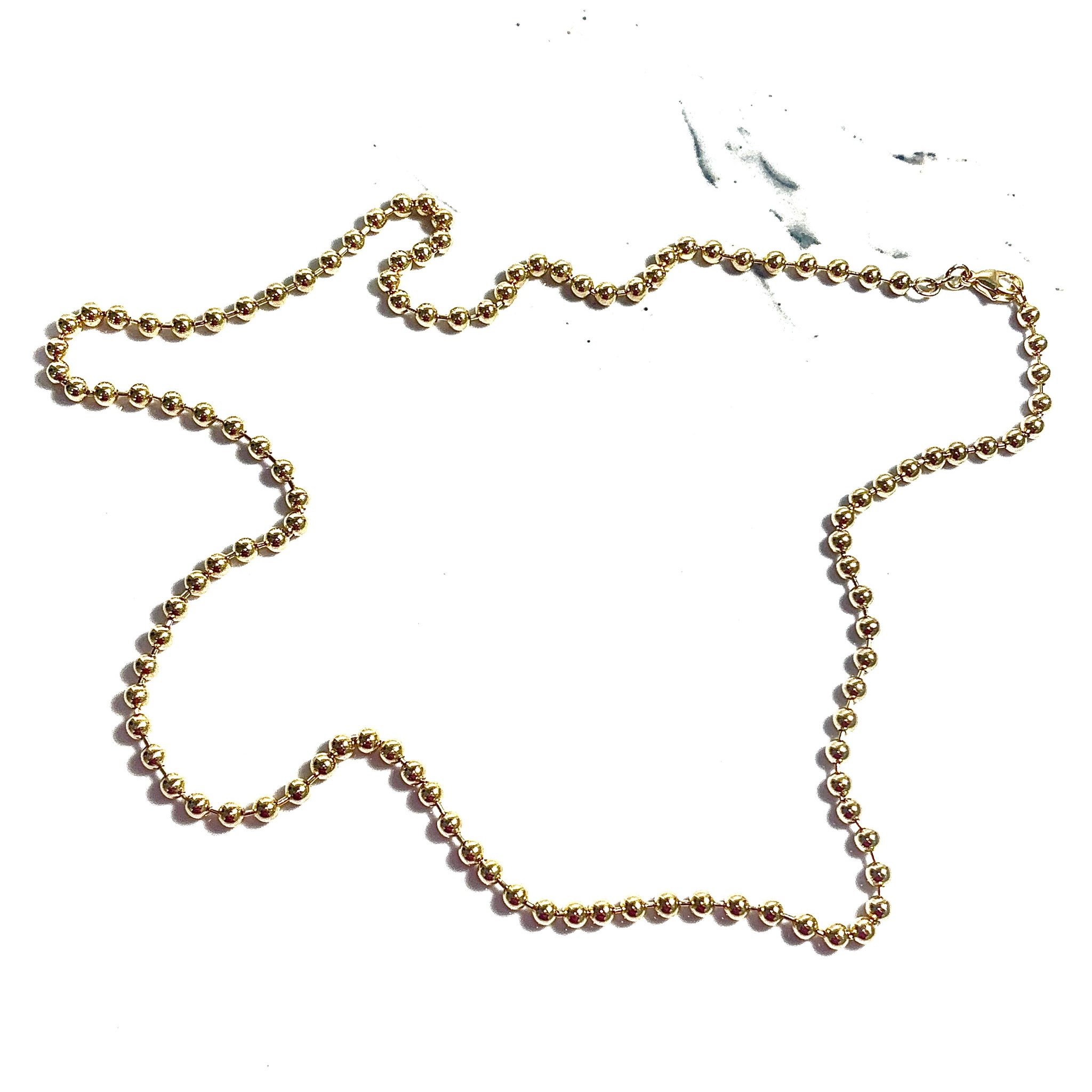 Ball Chain - 66cm/3mm - 14 carat gold