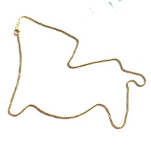 Block Chain - 46cm/1,6mm - 14 carat gold