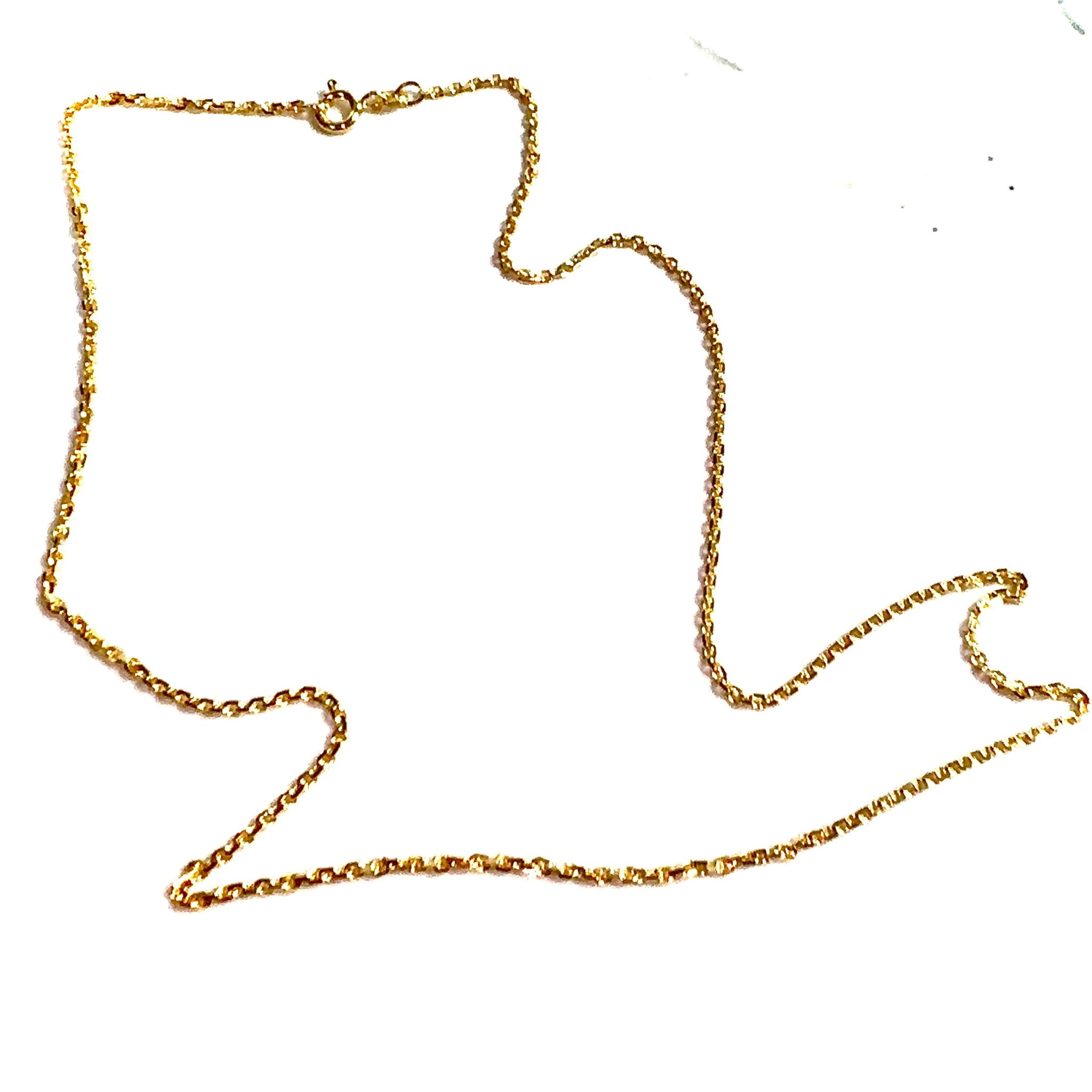 Jail-Link Chain - 55cm/1,4mm - 14 carat gold