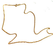 Jail-Link Chain - 55cm/1,4mm - 14 carat gold