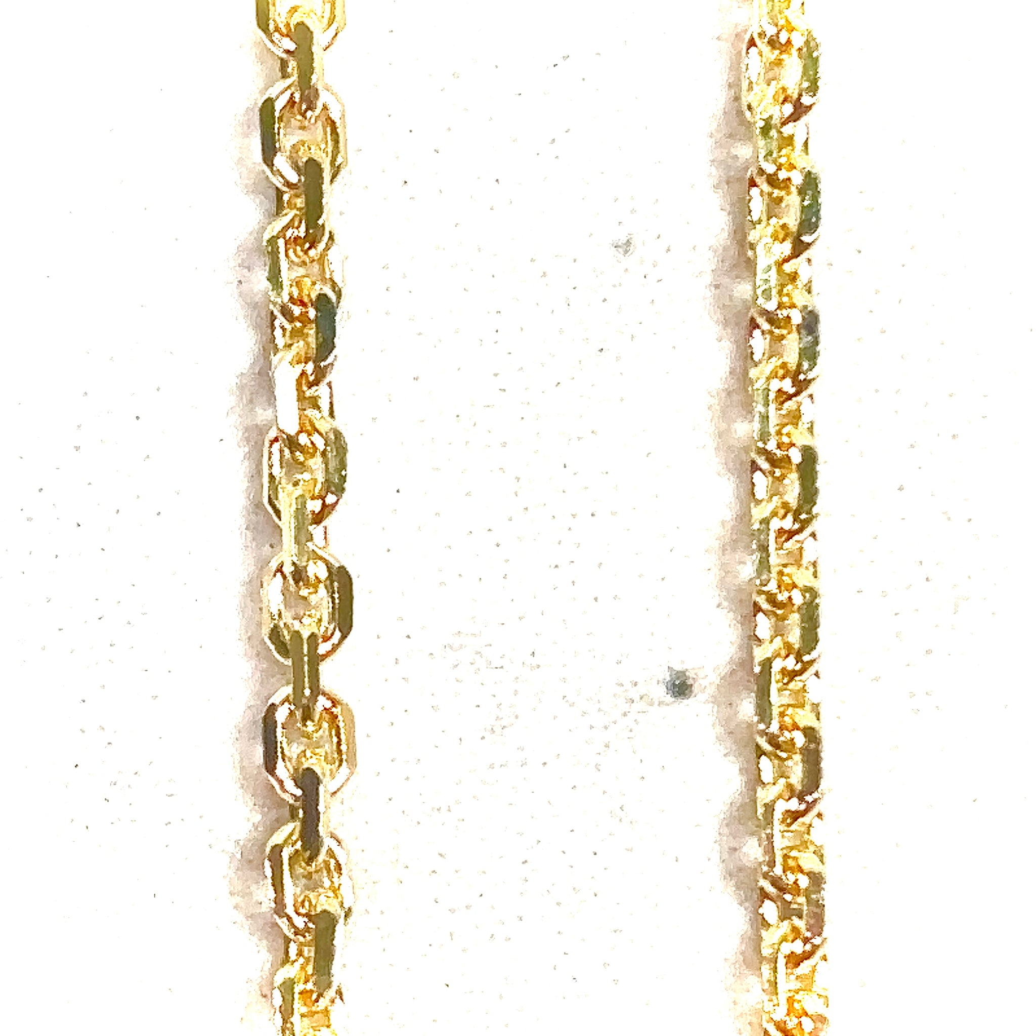 Jail-Link Chain - 55cm/1,4mm - 14 carat gold