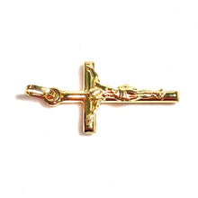 Jesus Cross Small Pendant - 14 carat gold