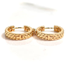 Rolex Link Earrings - 14 carat gold