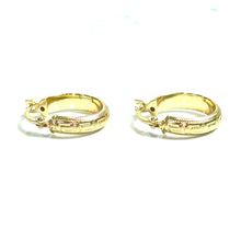 Textured Earrings - 14 carat gold