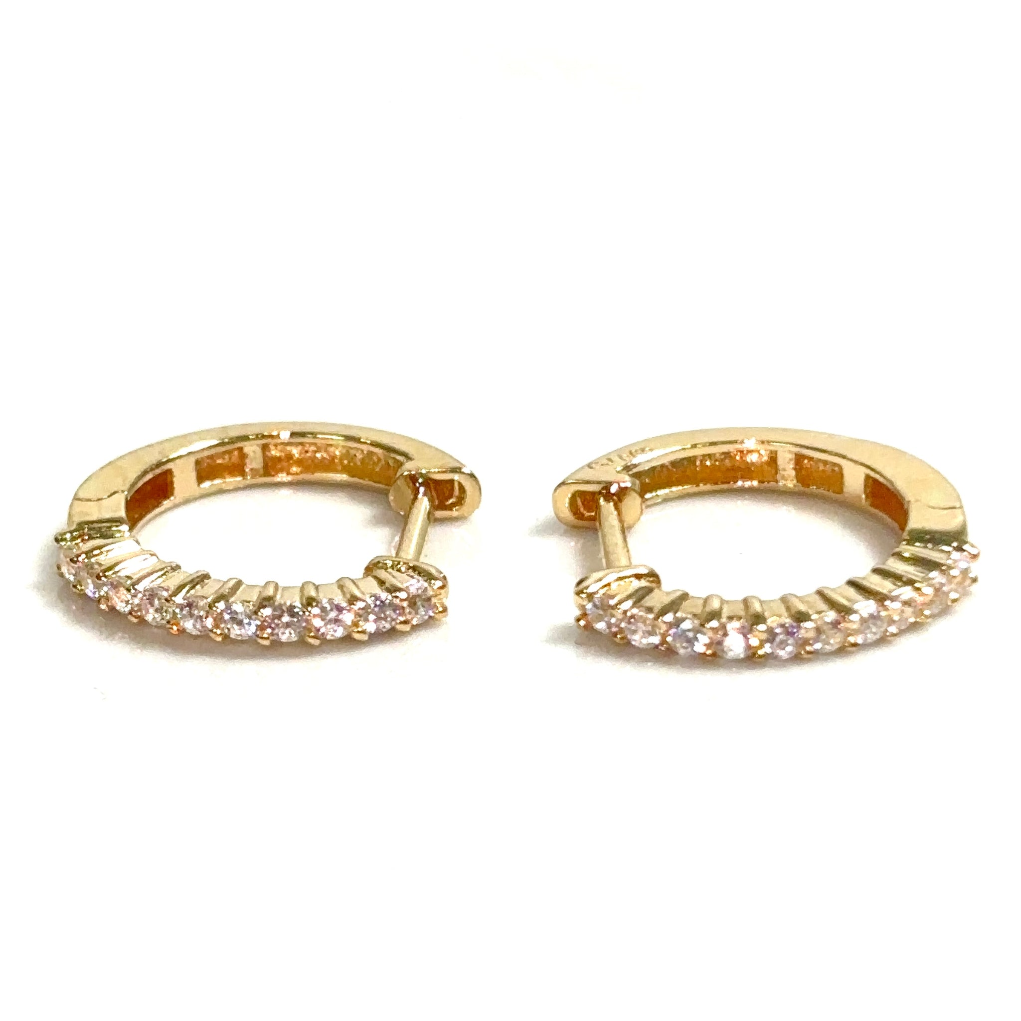 Shimmering Earrings - 14 carat gold