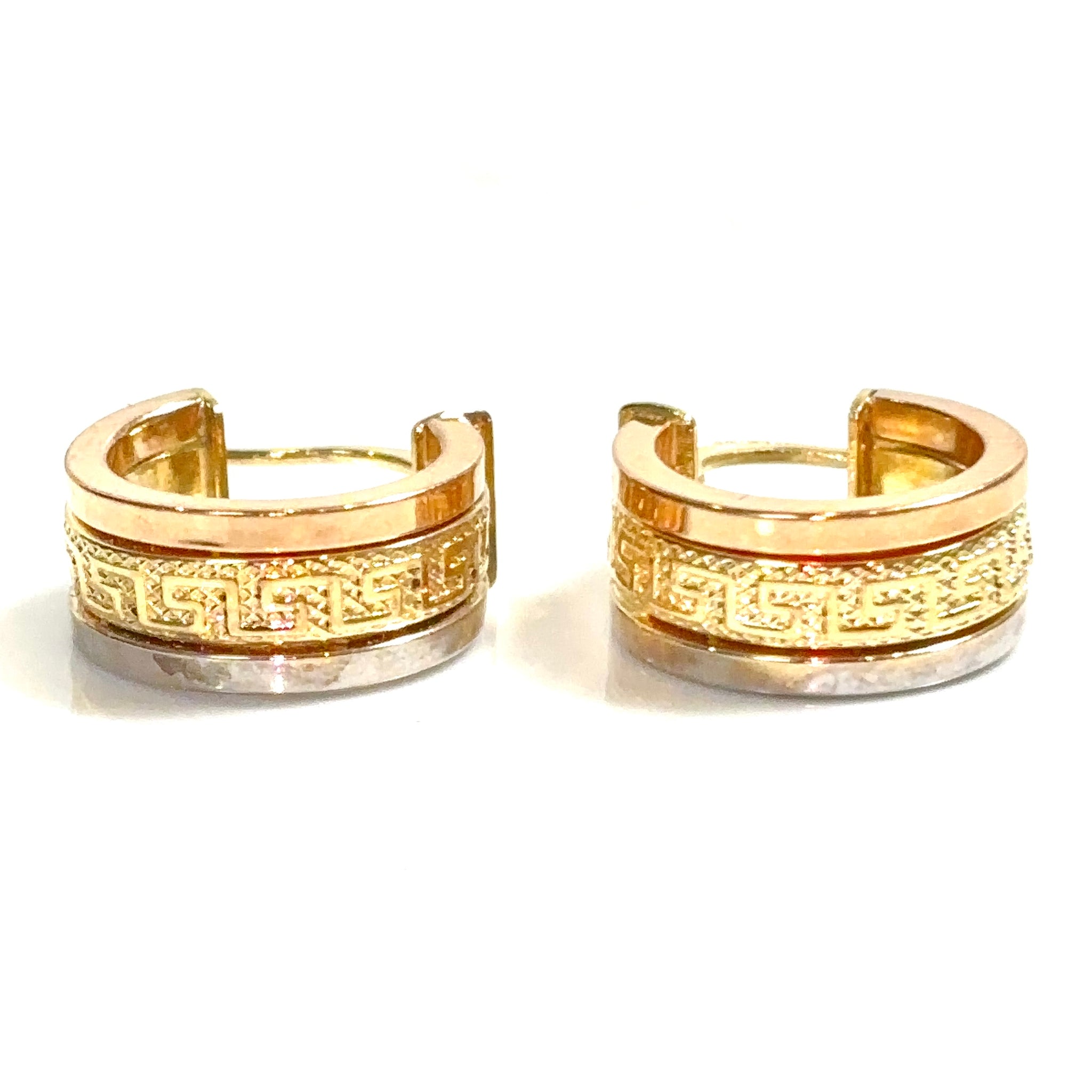 Textured Earrings - 18 carat gold