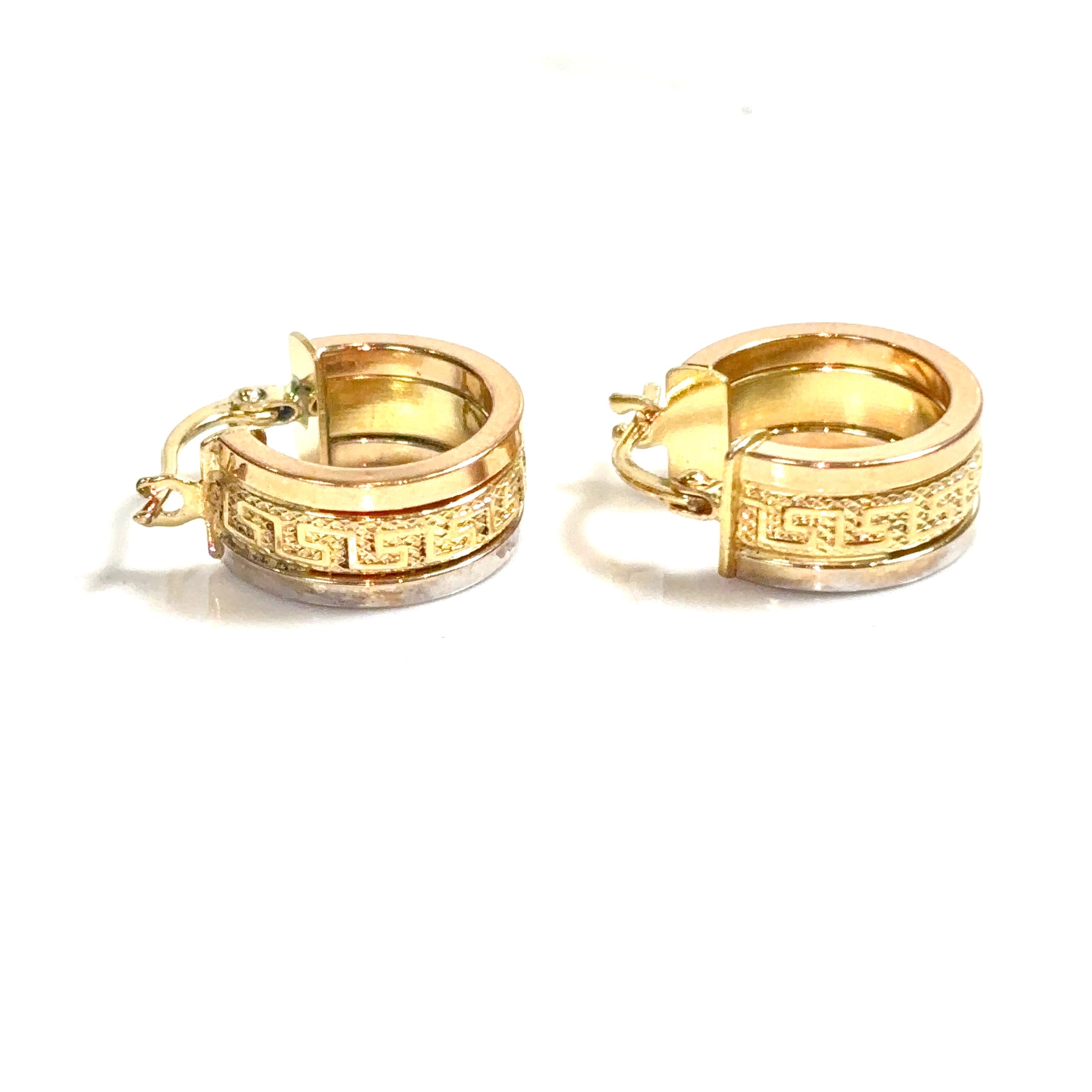 Textured Earrings - 18 carat gold