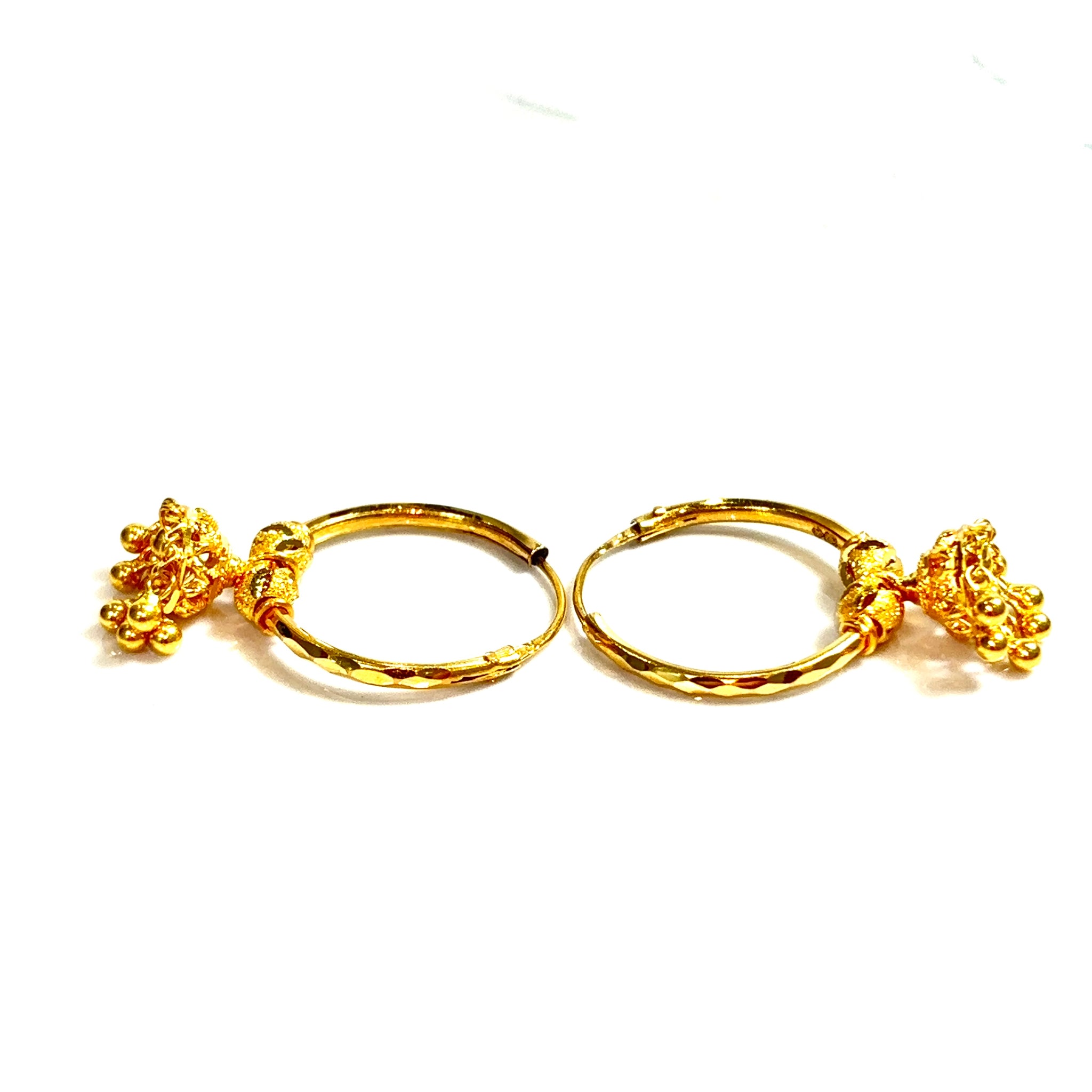 Bells Earrings - 22 carat gold